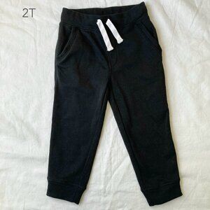 🪴5/$30 Joe Fresh 2T Toddler Boys Girls Black Sweatpants Spring Fall